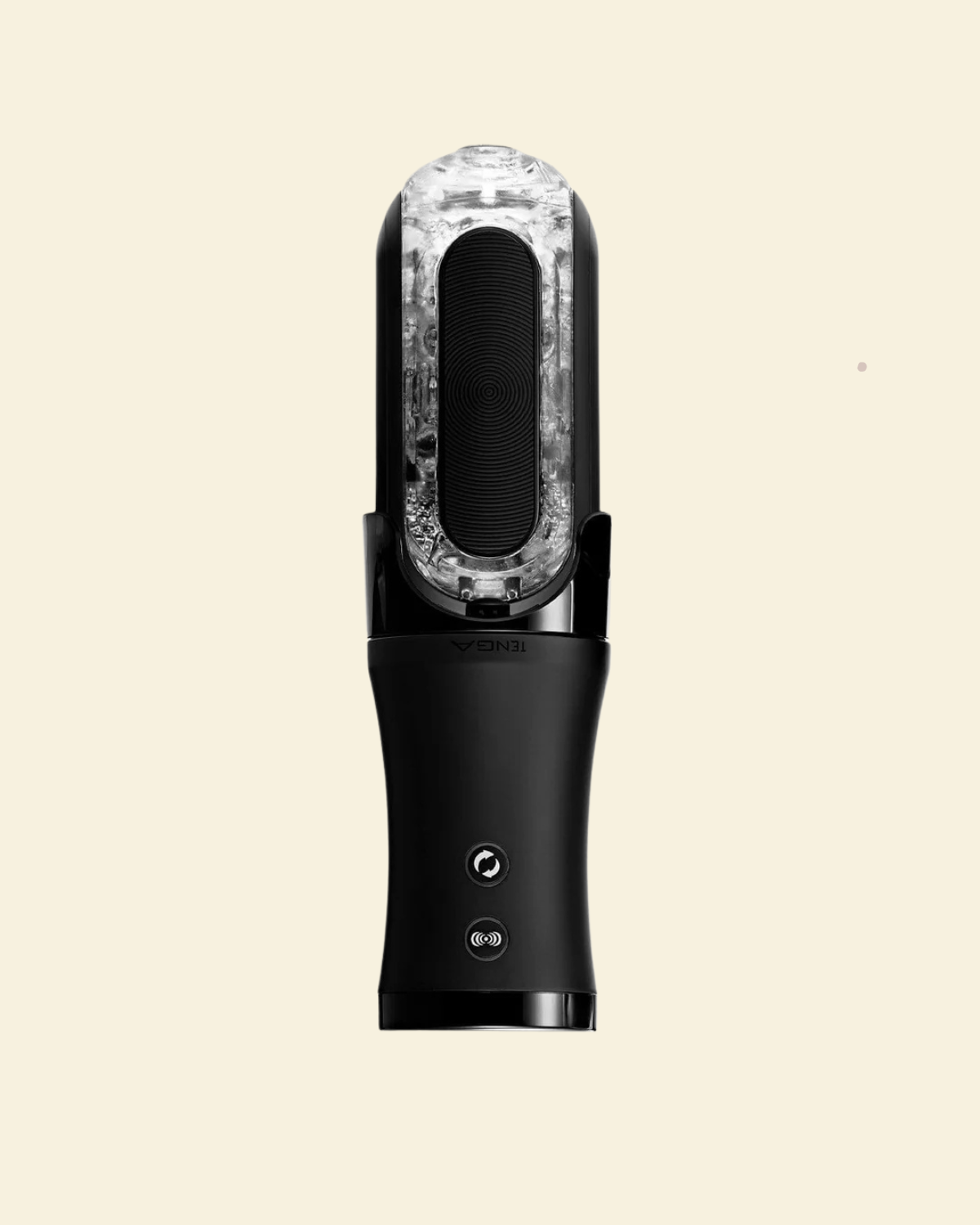 Black and clear Tenga FLip 0 vibrating stroker