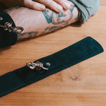 Wild Hide Suede Velcro Cuffs - High Tide