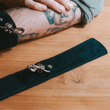 Wild Hide Suede Velcro Cuffs - High Tide