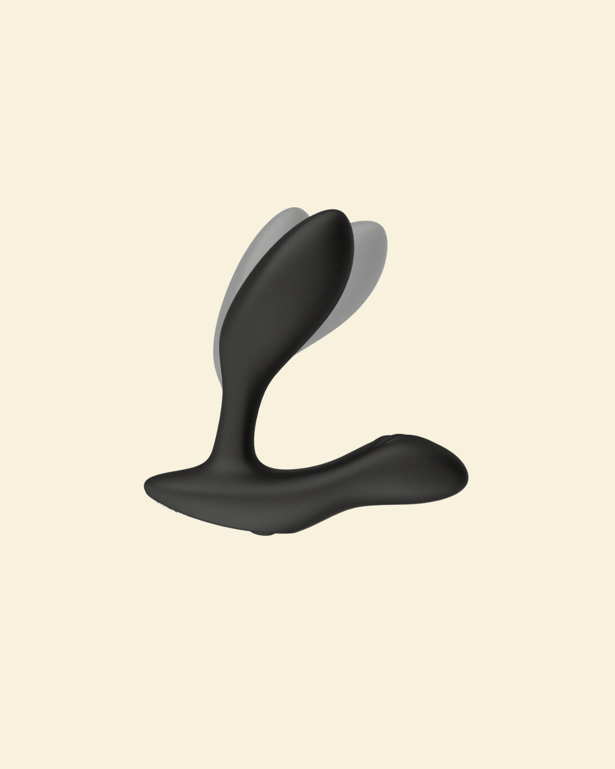 Black vibrating butt plug