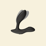 Black vibrating butt plug