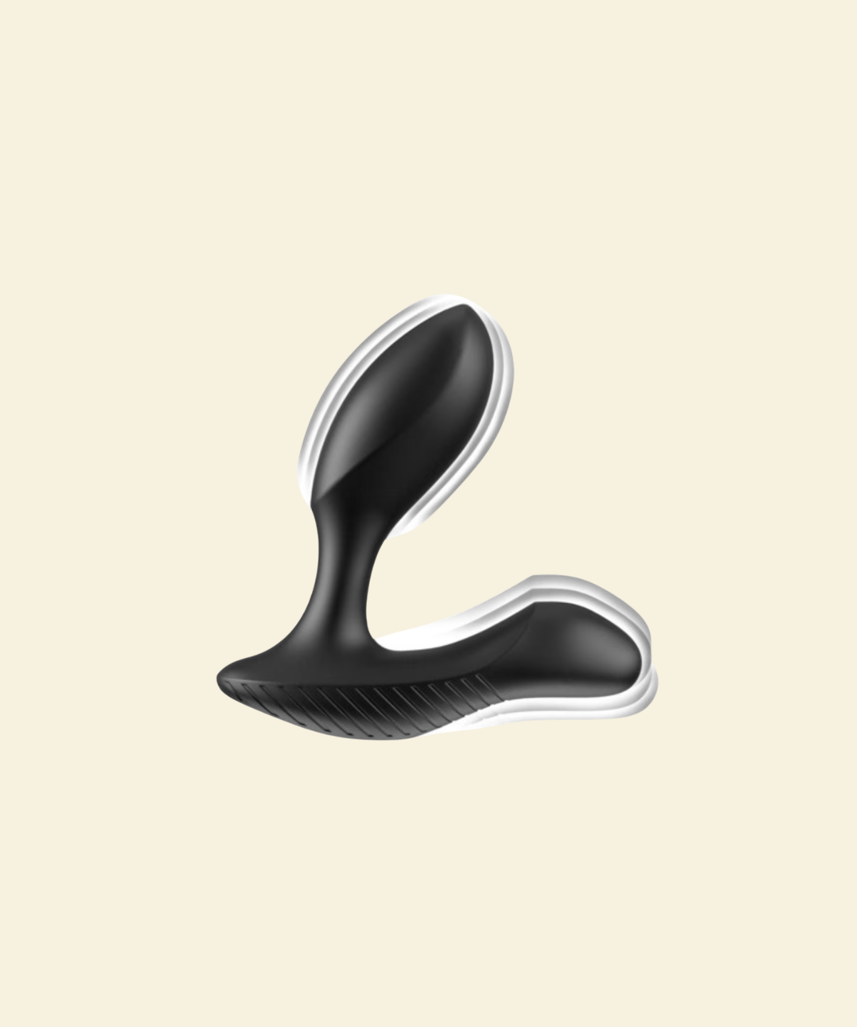 Black vibrating prostate massager