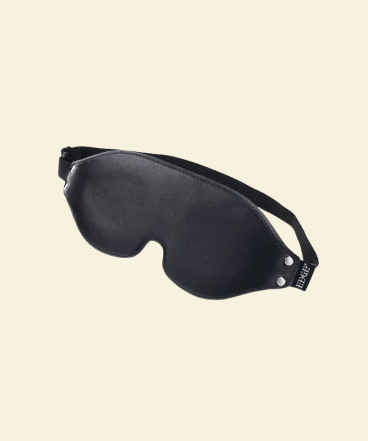 Black blindfold on beige background - Adult Store Melbourne