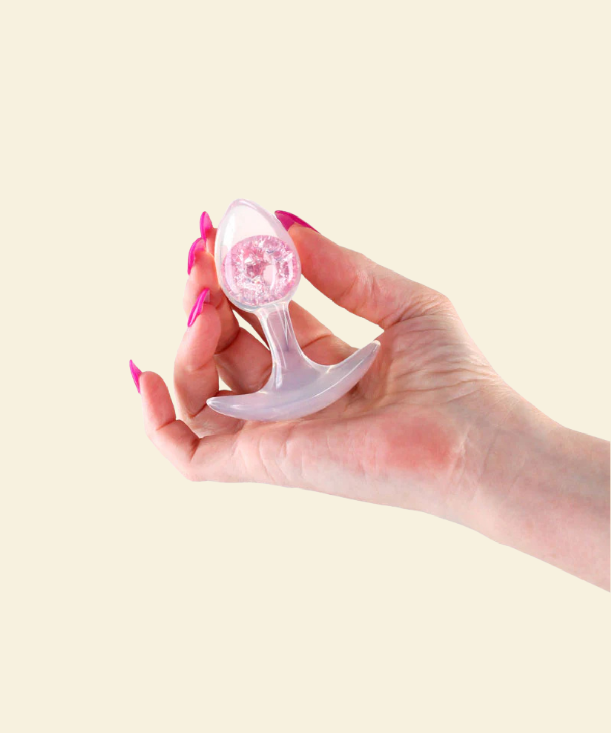 Small silicone butt plug with cosmic center