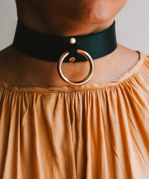 La Libido Large O - Ring Choker - High Tide