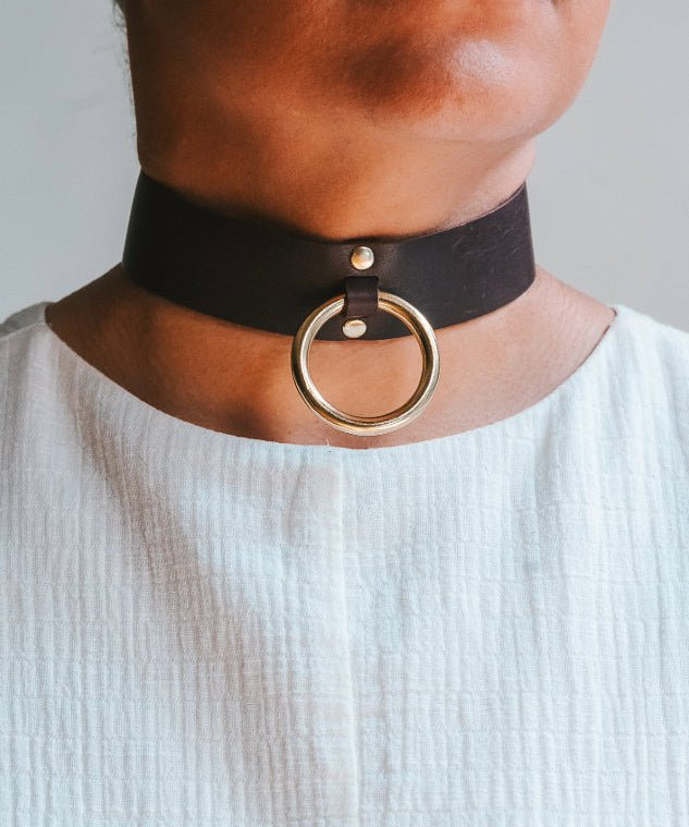 La Libido Large O - Ring Choker - High Tide