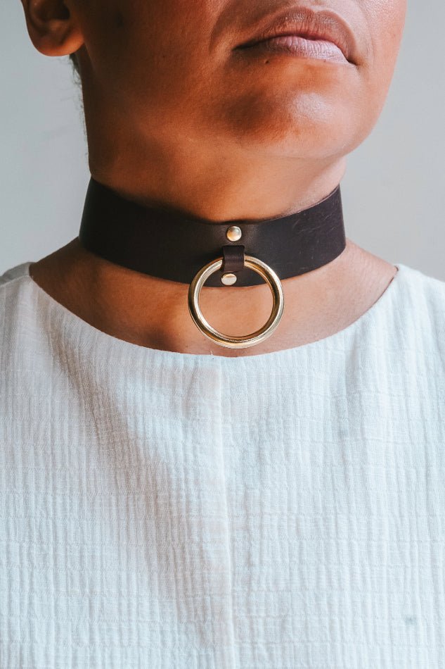 La Libido Large O - Ring Choker - High Tide