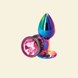 Rear Assets Multicolour Aluminium Butt Plug
