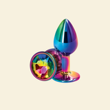 Rear Assets Multicolour Aluminium Butt Plug