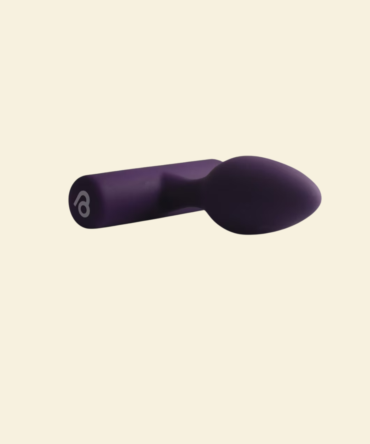 Purple Vibrating Silicone Butt Plug 