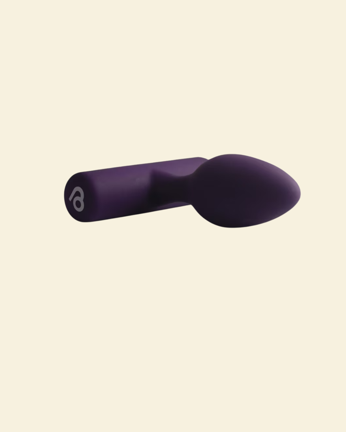 Purple Vibrating Silicone Butt Plug 