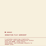 Sensation Play Workshop