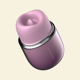 Purple licking and sucking clitoral stimulator 
