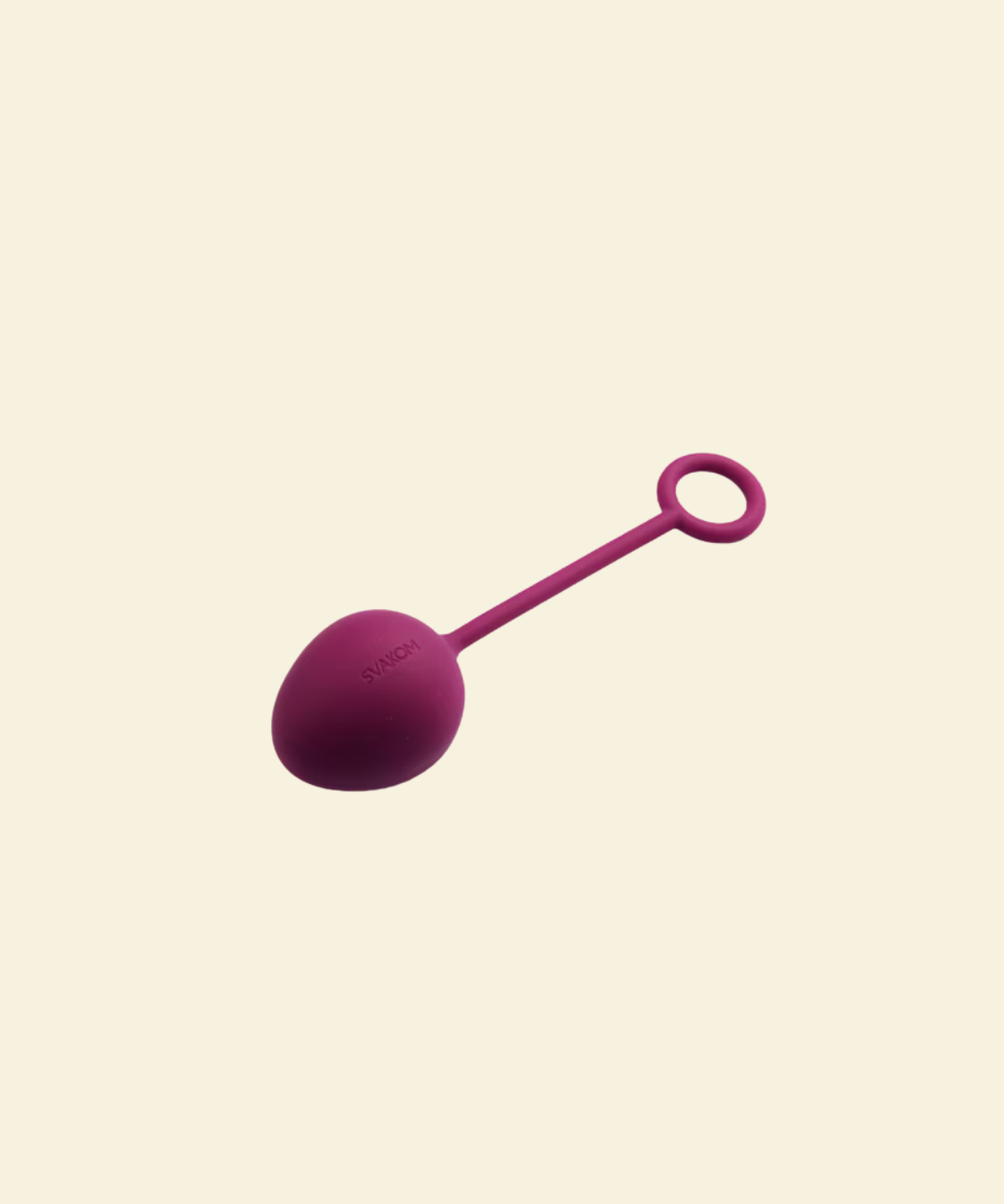 Purple silicone kegel ball