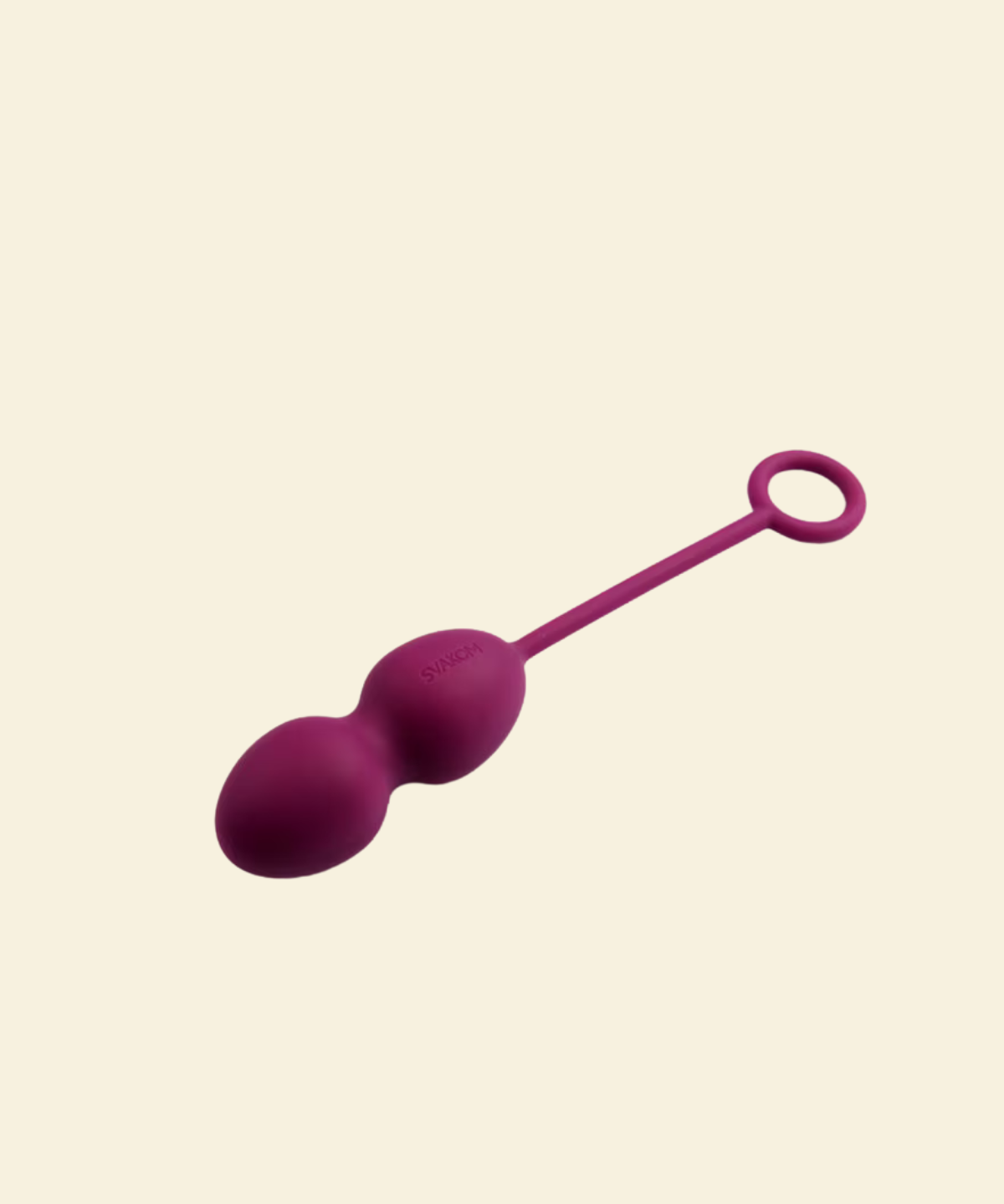 Purple silicone kegel weighted ball