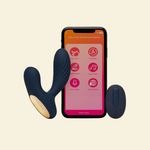 Prostate massager app and remote control