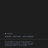 Sensual Sketches: Seen/Unseen