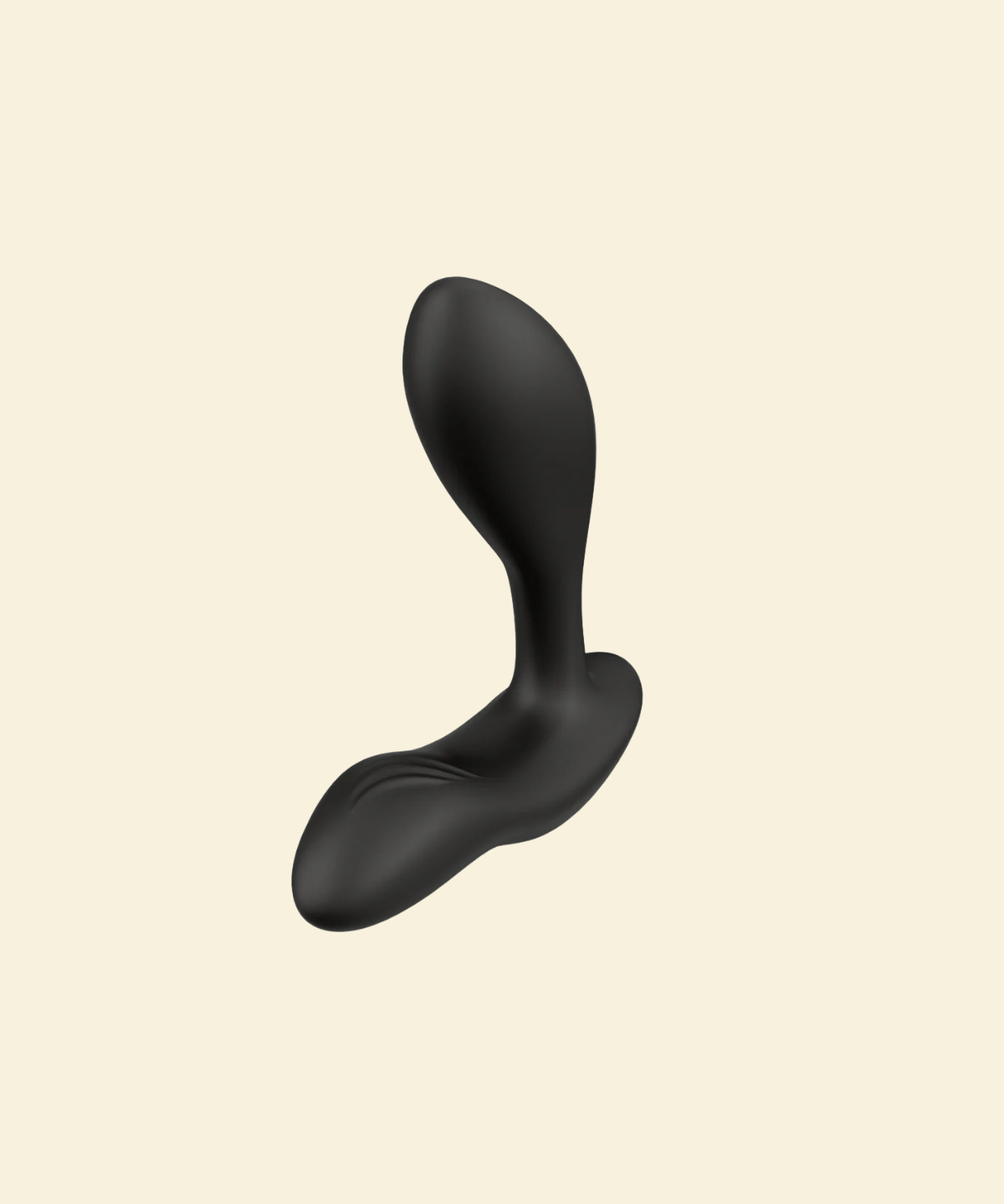 Black vibrating butt plug