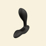 Black vibrating butt plug