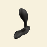 Black vibrating butt plug