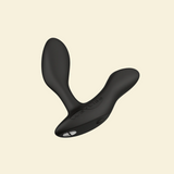Black vibrating butt plug