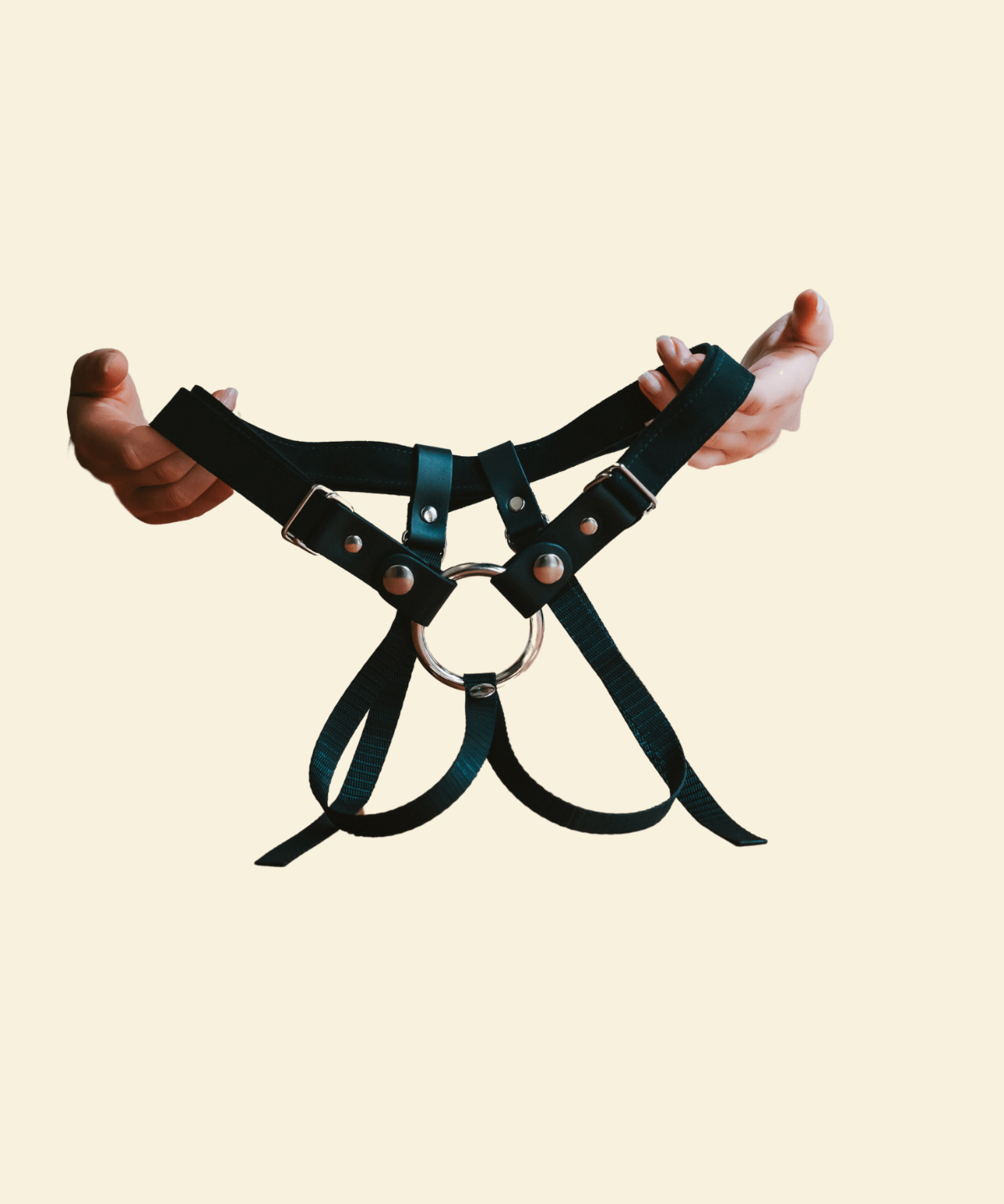 Wild Hide Suede Strap On Harness - High Tide
