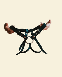 Wild Hide Suede Strap On Harness - High Tide